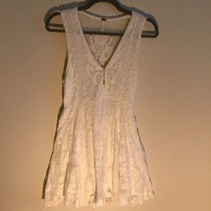 Lace Mini Skater Dress